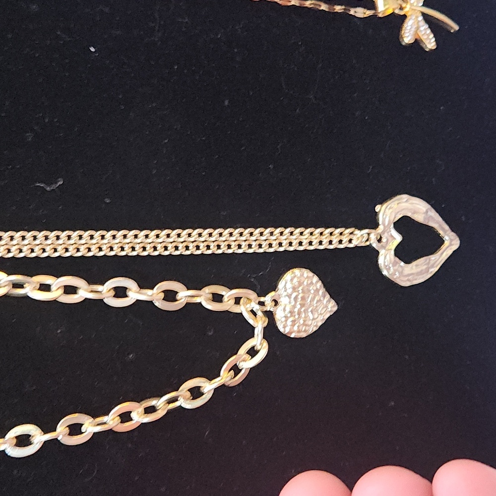 Double heart Neckless set.